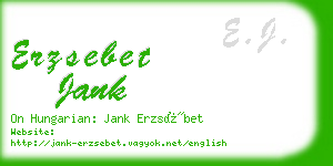 erzsebet jank business card